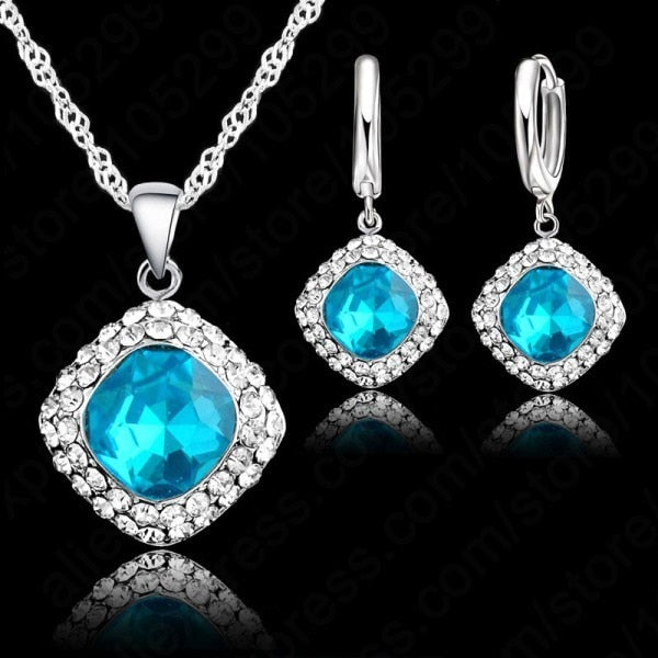 Classy 925 Sterling Silver Jewelry Set