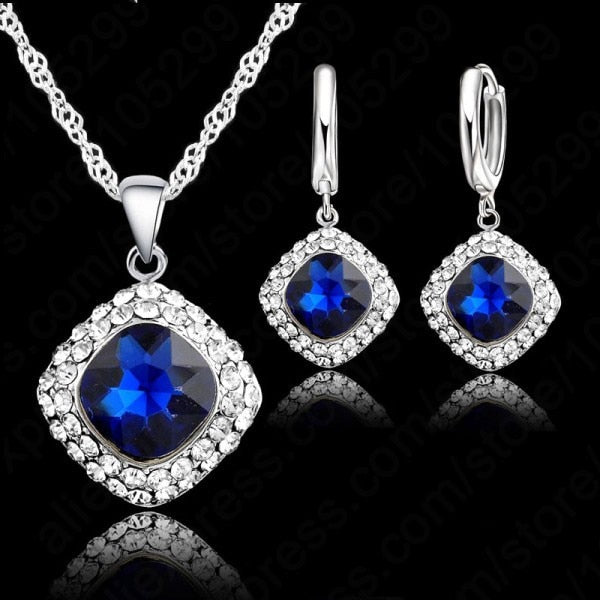 Classy 925 Sterling Silver Jewelry Set