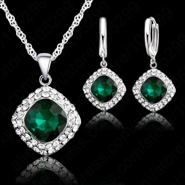 Classy 925 Sterling Silver Jewelry Set