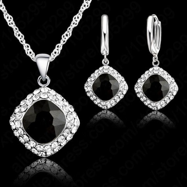 Classy 925 Sterling Silver Jewelry Set