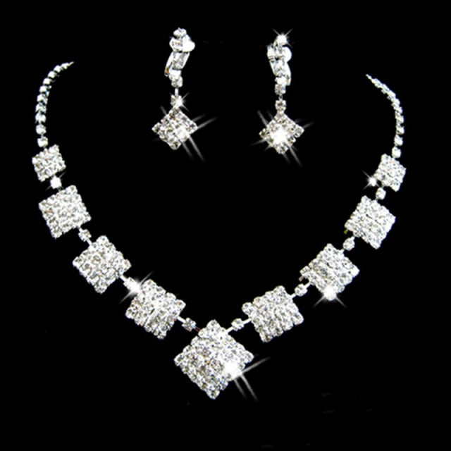 Luxury Crystal Bridal Rhinestone Silver